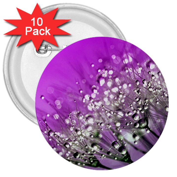 Dandelion 2015 0707 3  Buttons (10 pack) 