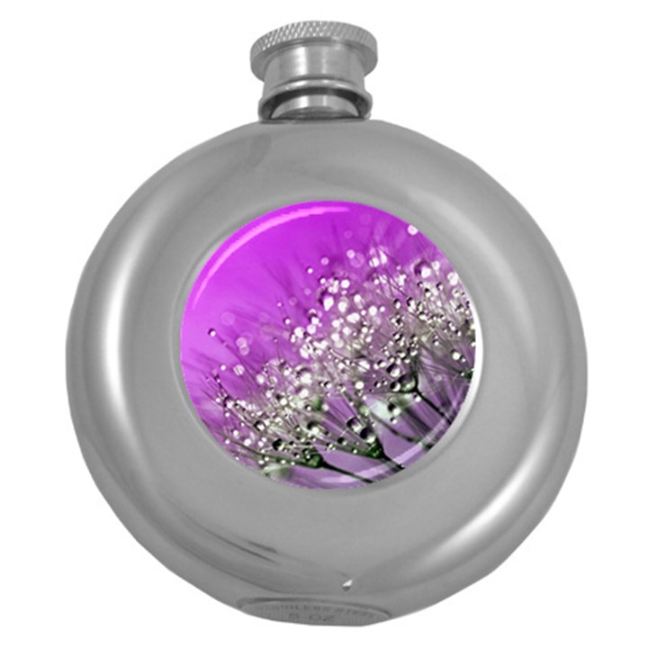 Dandelion 2015 0707 Round Hip Flask (5 oz)