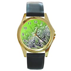 Dandelion 2015 0715 Round Gold Metal Watches