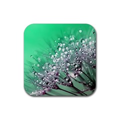 Dandelion 2015 0718 Rubber Coaster (square)  by JAMFoto