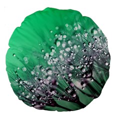 Dandelion 2015 0718 Large 18  Premium Round Cushions