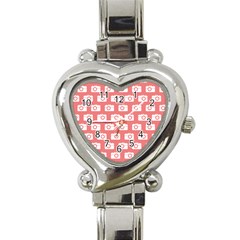 Modern Chic Vector Camera Illustration Pattern Heart Italian Charm Watch