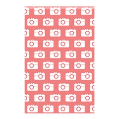 Modern Chic Vector Camera Illustration Pattern Shower Curtain 48  X 72  (small)  by GardenOfOphir