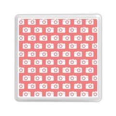 Modern Chic Vector Camera Illustration Pattern Memory Card Reader (square)  by GardenOfOphir