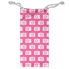 Pink Modern Chic Vector Camera Illustration Pattern Jewelry Bags