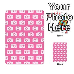 Pink Modern Chic Vector Camera Illustration Pattern Multi-purpose Cards (rectangle)  by GardenOfOphir