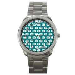 Modern Chic Vector Camera Illustration Pattern Sport Metal Watches