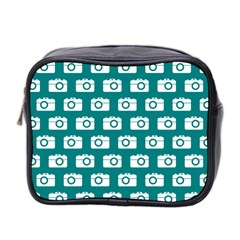 Modern Chic Vector Camera Illustration Pattern Mini Toiletries Bag 2-side