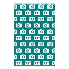 Modern Chic Vector Camera Illustration Pattern Shower Curtain 48  X 72  (small) 