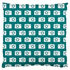 Modern Chic Vector Camera Illustration Pattern Standard Flano Cushion Cases (two Sides)  by GardenOfOphir