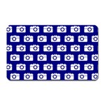 Modern Chic Vector Camera Illustration Pattern Magnet (Rectangular) Front