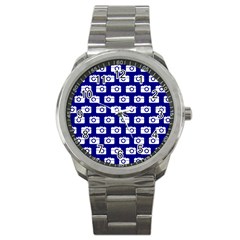 Modern Chic Vector Camera Illustration Pattern Sport Metal Watches