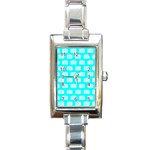 Modern Chic Vector Camera Illustration Pattern Rectangle Italian Charm Watches Front