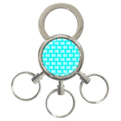 Modern Chic Vector Camera Illustration Pattern 3-ring Key Chains