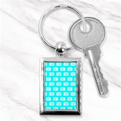 Modern Chic Vector Camera Illustration Pattern Key Chains (rectangle) 