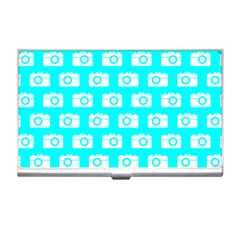 Modern Chic Vector Camera Illustration Pattern Business Card Holders