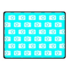 Modern Chic Vector Camera Illustration Pattern Fleece Blanket (small) by GardenOfOphir