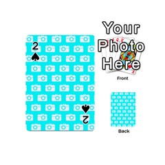 Modern Chic Vector Camera Illustration Pattern Playing Cards 54 (mini)  by GardenOfOphir