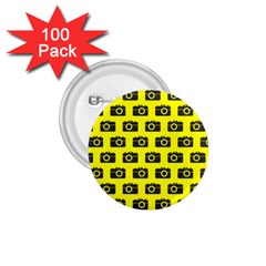 Modern Chic Vector Camera Illustration Pattern 1 75  Buttons (100 Pack)  by GardenOfOphir