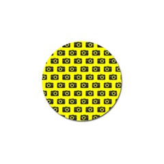 Modern Chic Vector Camera Illustration Pattern Golf Ball Marker (4 Pack) by GardenOfOphir