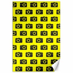 Modern Chic Vector Camera Illustration Pattern Canvas 20  X 30  