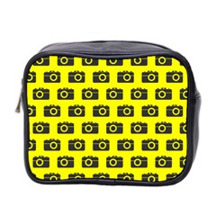 Modern Chic Vector Camera Illustration Pattern Mini Toiletries Bag 2-side