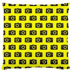 Modern Chic Vector Camera Illustration Pattern Large Cushion Cases (two Sides) 