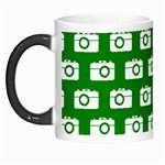 Modern Chic Vector Camera Illustration Pattern Morph Mugs Left