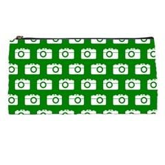 Modern Chic Vector Camera Illustration Pattern Pencil Cases by GardenOfOphir