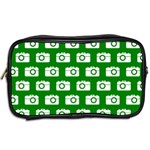 Modern Chic Vector Camera Illustration Pattern Toiletries Bags 2-Side Back