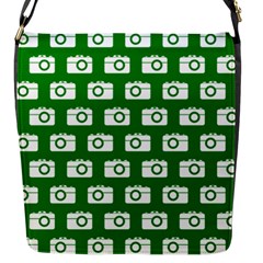 Modern Chic Vector Camera Illustration Pattern Flap Messenger Bag (s)