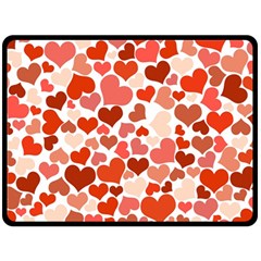 Heart 2014 0901 Double Sided Fleece Blanket (large) 