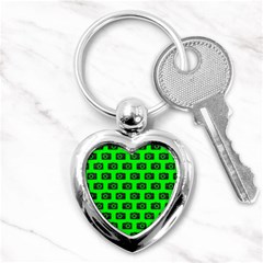 Modern Chic Vector Camera Illustration Pattern Key Chains (heart) 