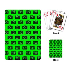 Modern Chic Vector Camera Illustration Pattern Playing Card