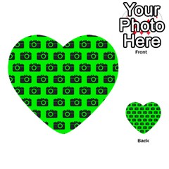 Modern Chic Vector Camera Illustration Pattern Multi-purpose Cards (heart)  by GardenOfOphir