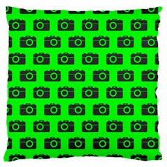 Modern Chic Vector Camera Illustration Pattern Large Cushion Cases (two Sides) 