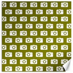 Modern Chic Vector Camera Illustration Pattern Canvas 12  X 12   by GardenOfOphir