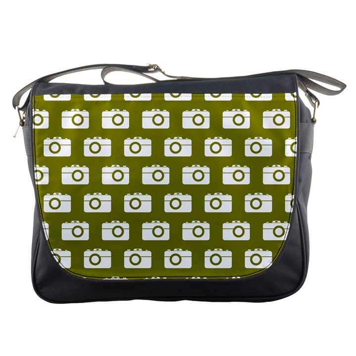 Modern Chic Vector Camera Illustration Pattern Messenger Bags