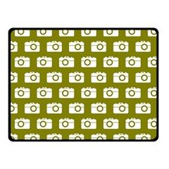 Modern Chic Vector Camera Illustration Pattern Double Sided Fleece Blanket (small)  by GardenOfOphir