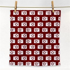 Modern Chic Vector Camera Illustration Pattern Face Towel