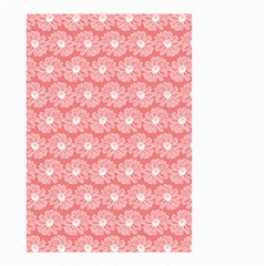 Coral Pink Gerbera Daisy Vector Tile Pattern Small Garden Flag (two Sides) by GardenOfOphir