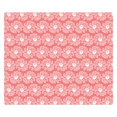 Coral Pink Gerbera Daisy Vector Tile Pattern Double Sided Flano Blanket (small)  by GardenOfOphir