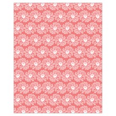 Coral Pink Gerbera Daisy Vector Tile Pattern Drawstring Bag (small) by GardenOfOphir