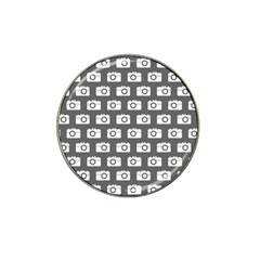 Modern Chic Vector Camera Illustration Pattern Hat Clip Ball Marker (10 Pack)