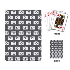 Modern Chic Vector Camera Illustration Pattern Playing Card