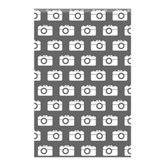 Modern Chic Vector Camera Illustration Pattern Shower Curtain 48  X 72  (small)  by GardenOfOphir