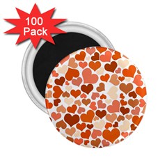 Heart 2014 0902 2 25  Magnets (100 Pack) 