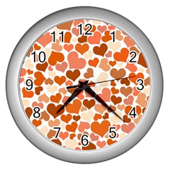 Heart 2014 0902 Wall Clocks (silver) 