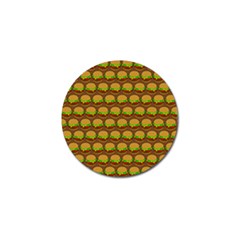 Burger Snadwich Food Tile Pattern Golf Ball Marker by GardenOfOphir