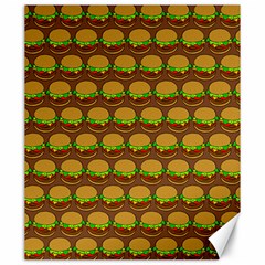 Burger Snadwich Food Tile Pattern Canvas 20  X 24   by GardenOfOphir